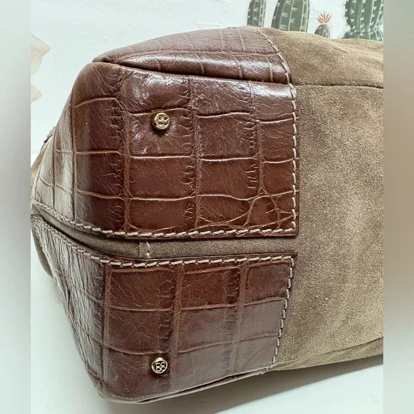 ♠️ Kate Spade ♠️ Brown Shoulder Bag with Suede and Leather - Picture 10 of 16